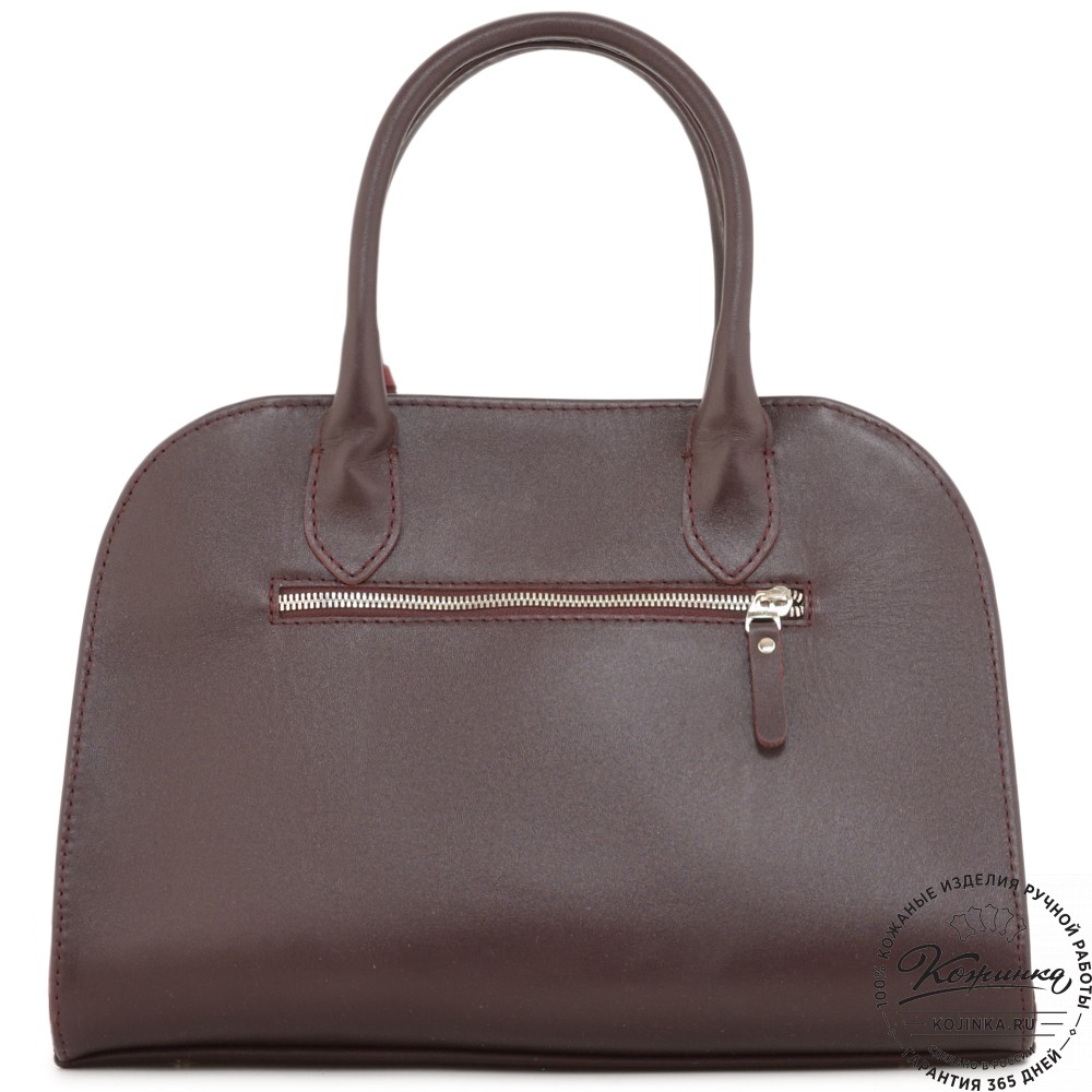 Женская кожаная сумка "Вирджиния" (вишня)