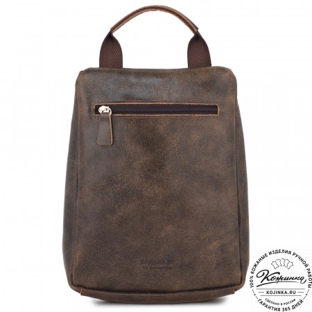 Кожаный несессер "Каспий " (коричневая наппа)