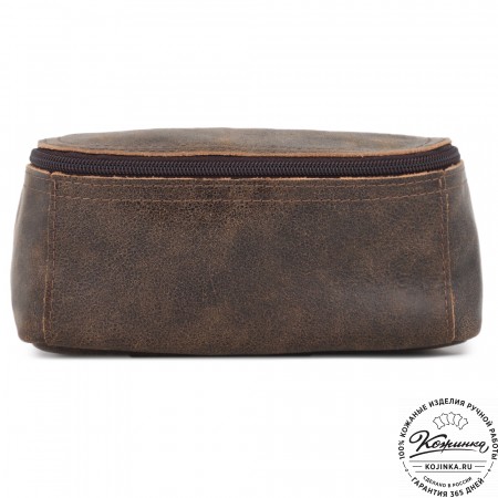 Кожаный несессер "Каспий " (коричневая наппа)