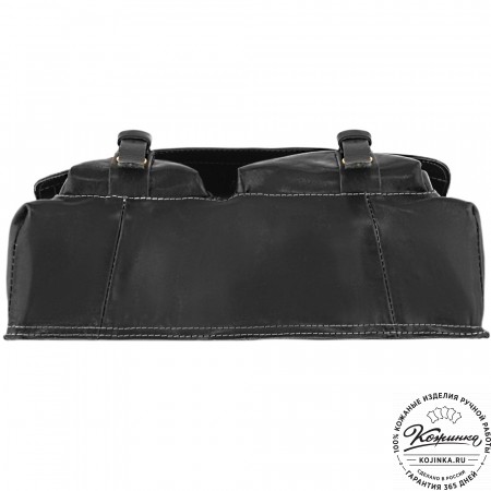  Кожаная сумка  "Форман" (черная)