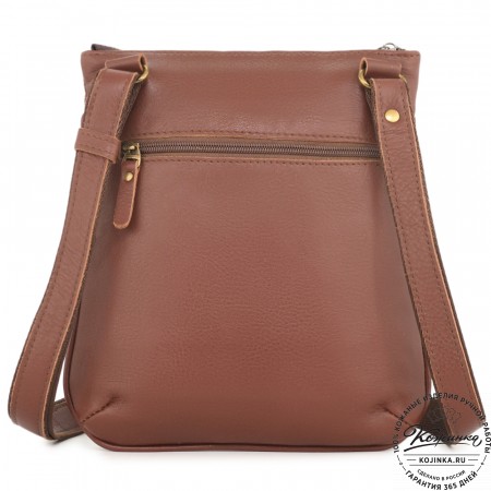 Мужская кожаная сумка "Говард" (коньяк)