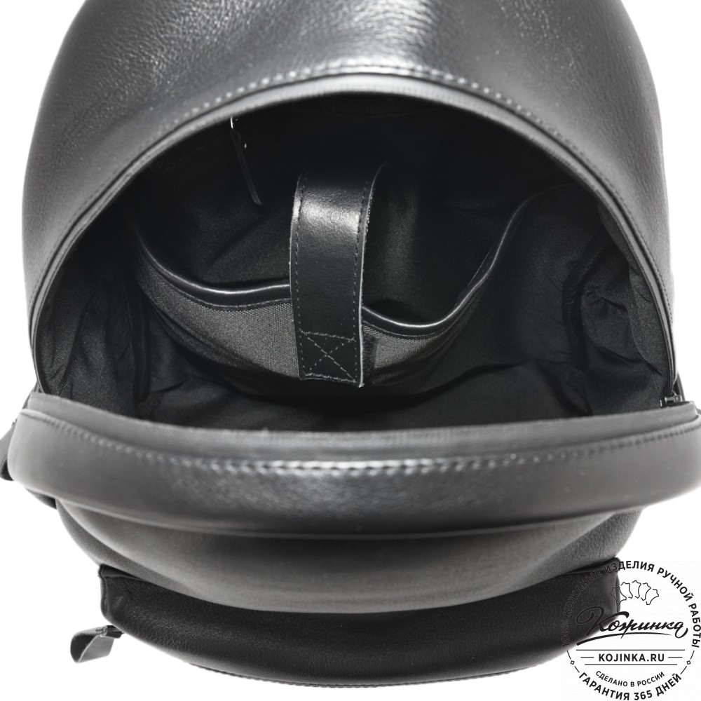 Кожаный рюкзак "Старк" (чёрный)