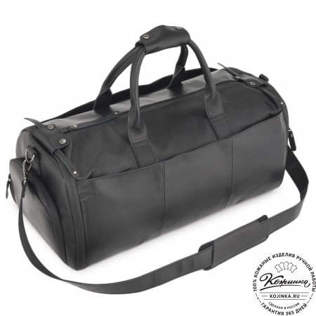 Кожаная сумка-портплед "Титан" (черный)