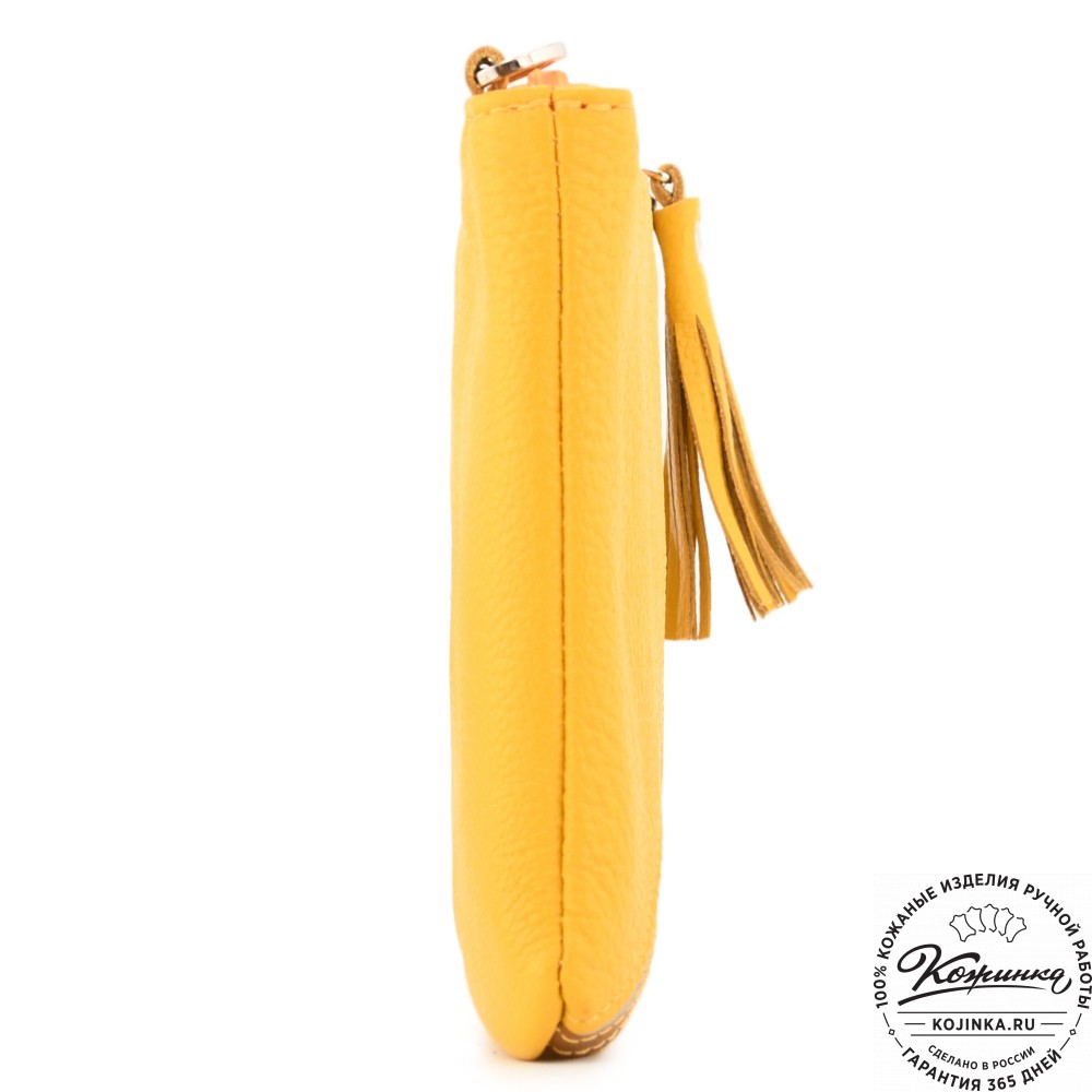 Кожаная сумка "Шарлота" (желтая)