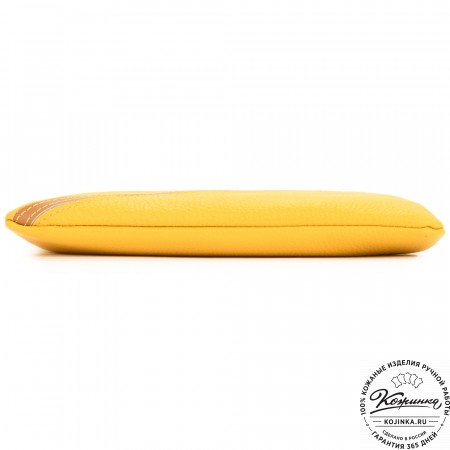 Кожаная сумка "Шарлота" (желтая)