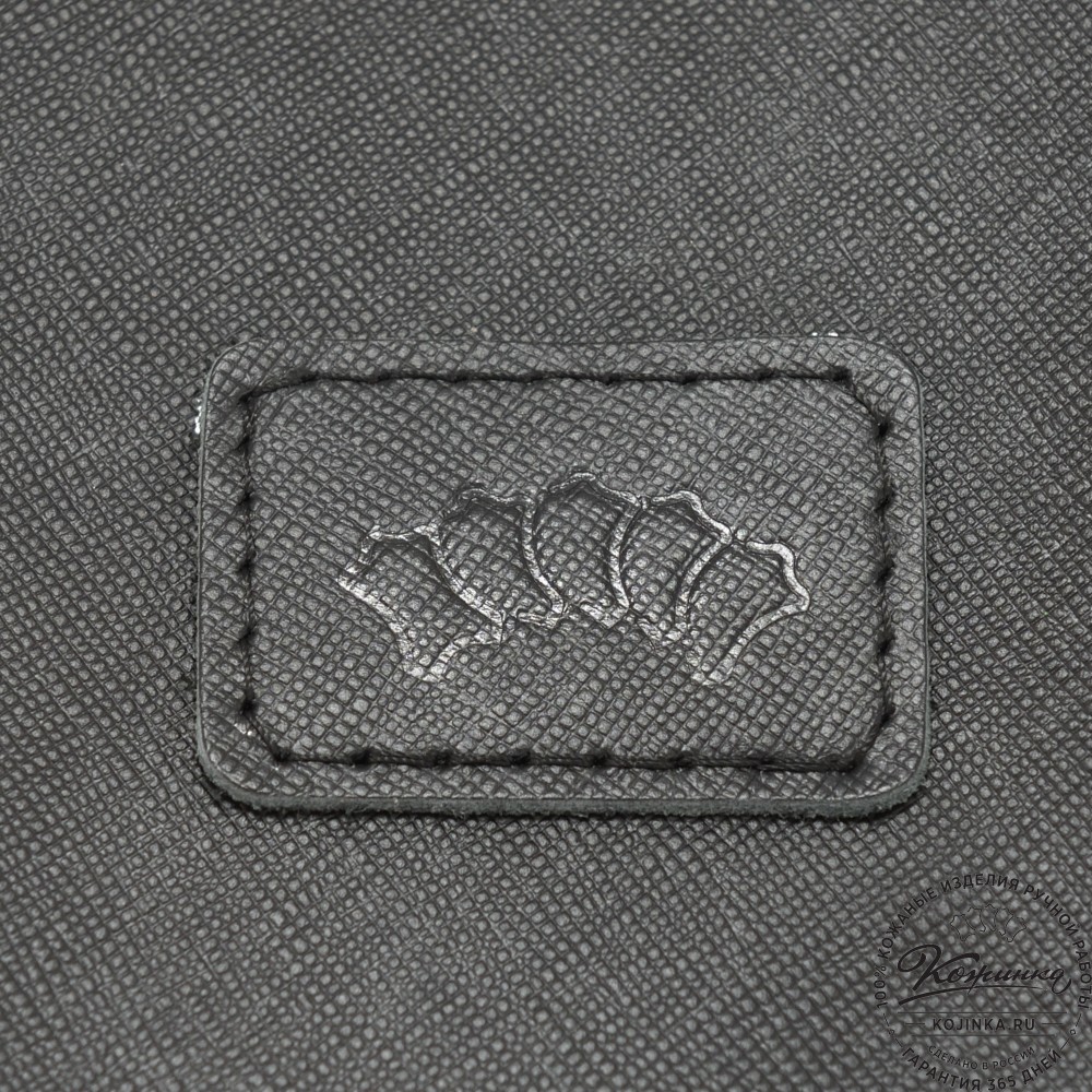 Кожаная шоппер-дровница "Родео" (черный)