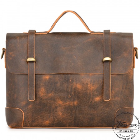 Кожаный портфель "Англетер" (коричневый эксклюзив)
