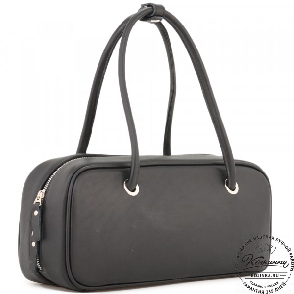 Женская кожаная сумка "Тамань" (черный). фото 1