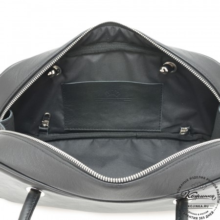 Женская кожаная сумка "Тамань" (черный)