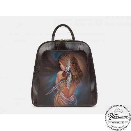 Женский кожаный рюкзак  "Джорджия" "Женственность" 