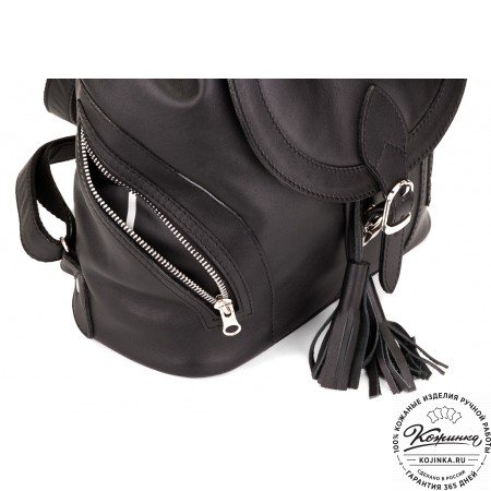 Кожаный рюкзак «Валлетта» (черный)