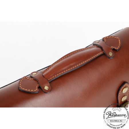 Кожаный портфель "Сатчел"  (коричневый)