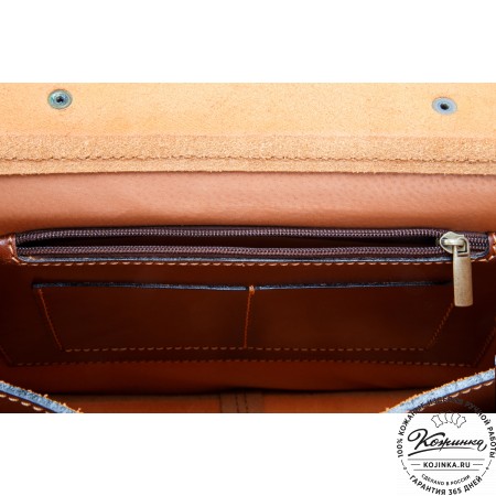 Кожаный портфель "Сатчел"  (коричневый)