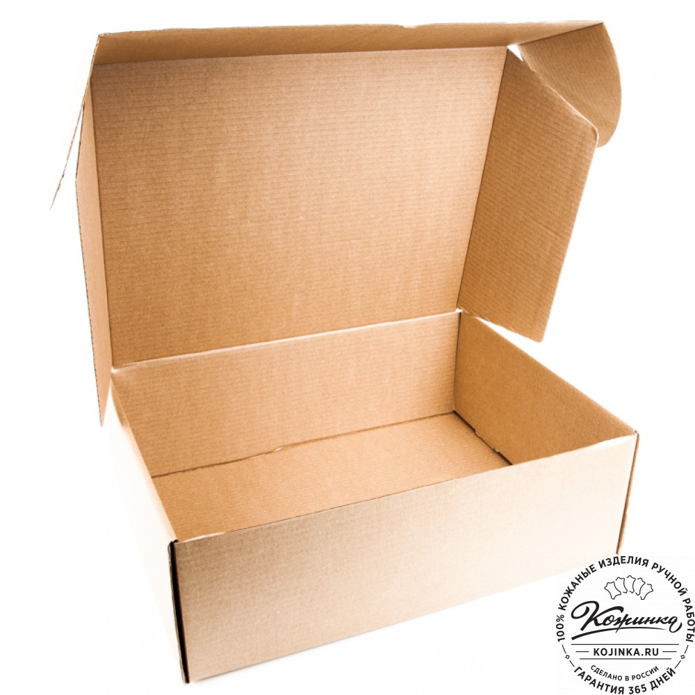 Кожаный ранец-портфель "Джон" (синий с красным)