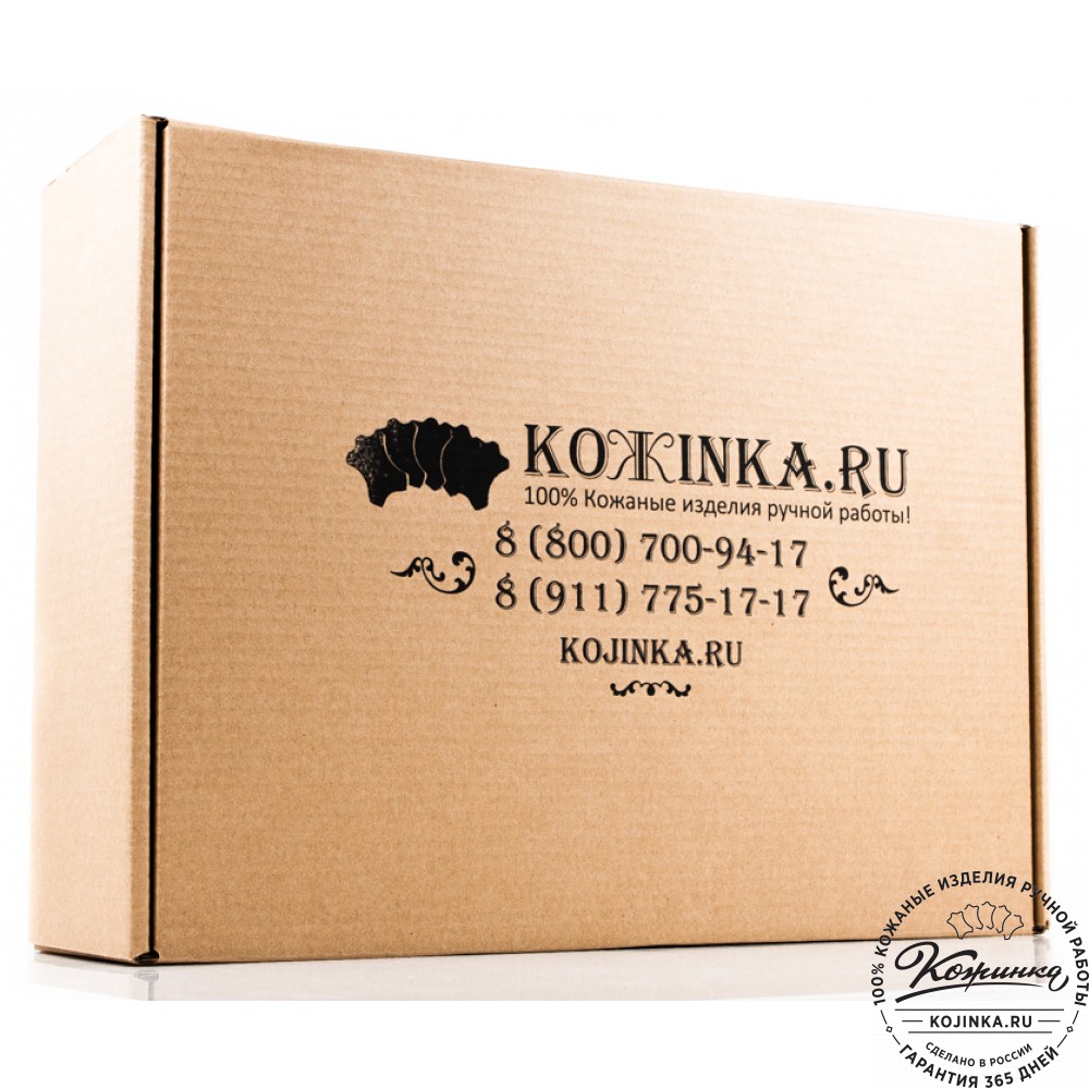 Кожаный ранец-портфель "Джон" (черный)