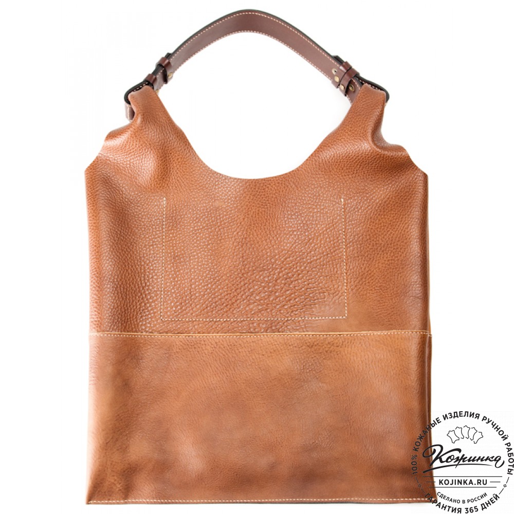 Женская кожаная сумка "Эльсинор" (коричневая)