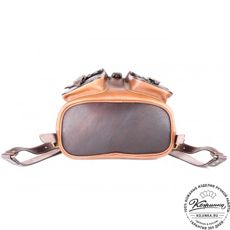 Кожаный рюкзак "Классик 2" (коричневый)