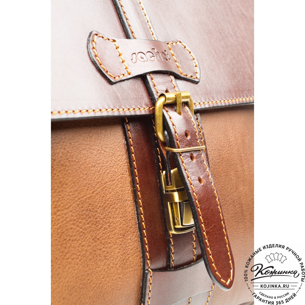 Кожаный портфель "Лайт" (коричневый)