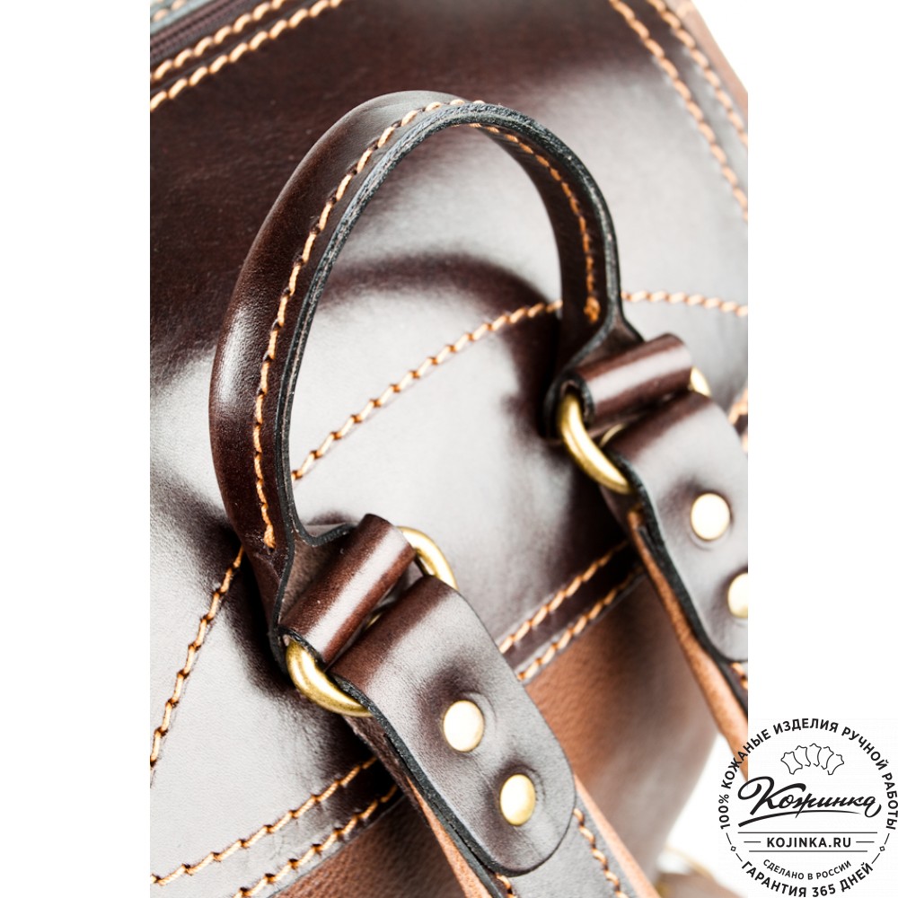 Кожаный рюкзак "Стиль 2" (коричневый)