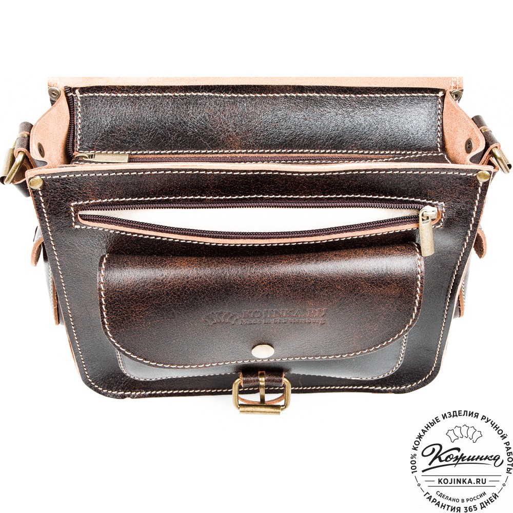 Кожаная  сумка "Виктория" (коричневый эксклюзив)