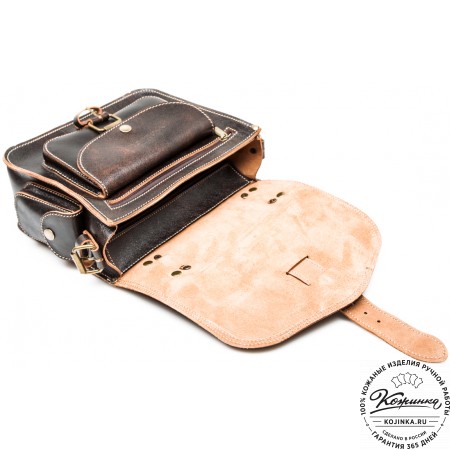 Кожаная  сумка "Виктория" (коричневый эксклюзив)