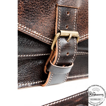 Кожаная  сумка "Виктория" (коричневый эксклюзив)